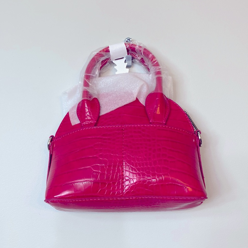 Small Zara crossbody chain raspberry purse